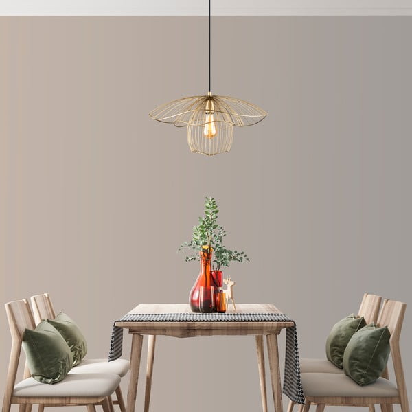 Piekarama lampa zelta krāsā Squid Lighting Root, augstums 123 cm-image-2