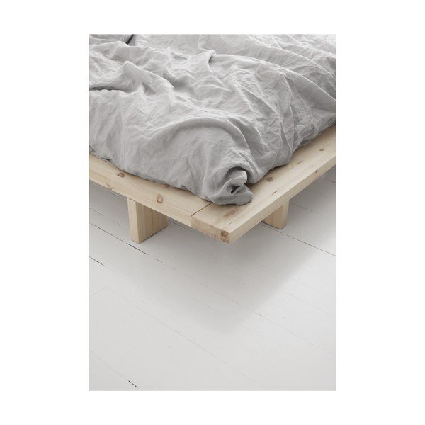 Divguļamā gulta no priedes koka ar matraci Karup Design Japan Double Latex White Natural, 160 x 200 cm-image-3