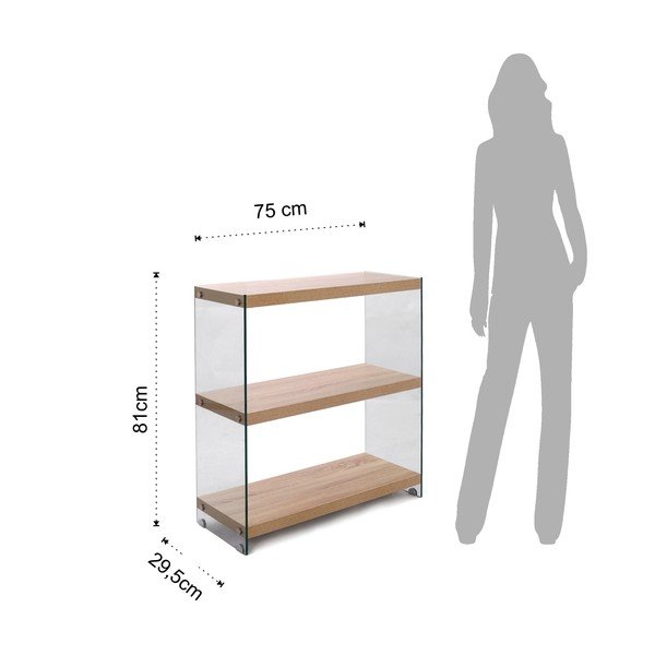 Grāmatplaukts Tomasucci Nancy, augstums 81 cm-image-2