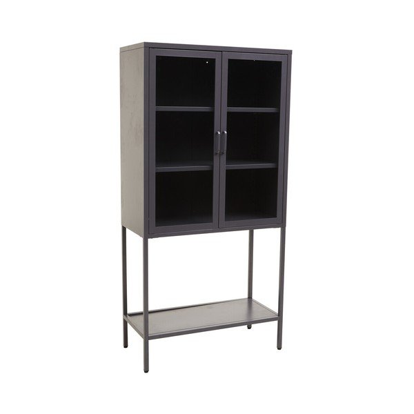 Pelēka tērauda vitrīna 75x150x35 cm Acier – Premier Housewares