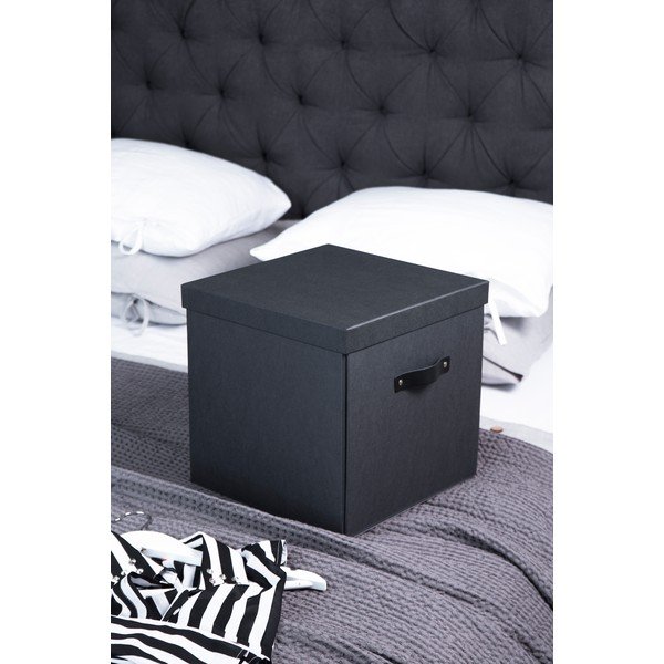 Tumši pelēka uzglabāšanas kaste Bigso Box of Sweden Logan-image-1
