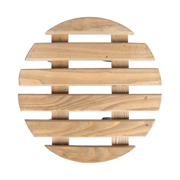 Koka pārvietojams puķu podu statīvs ø 29 cm (augstums 8 cm) Indoor & Outdoor – Esschert Design-image-3