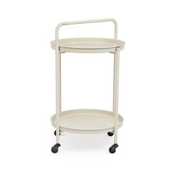 Tērauda servēšanas galdiņš uz riteņiem ø 44,5 cm Austin – Yes Everyday-image-1