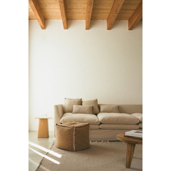 Okera dzeltens sēžammaiss Handloom – Lorena Canals-image-1