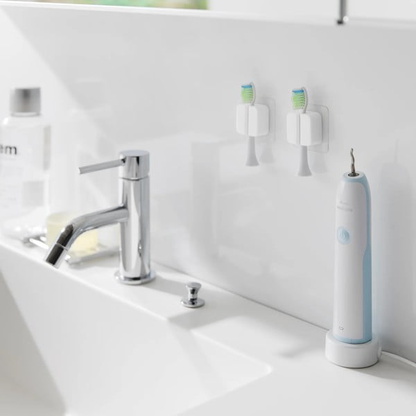 Balti silikona daudzfunkcionāli turētāji (2 gab.) Film Hook – YAMAZAKI-image-4