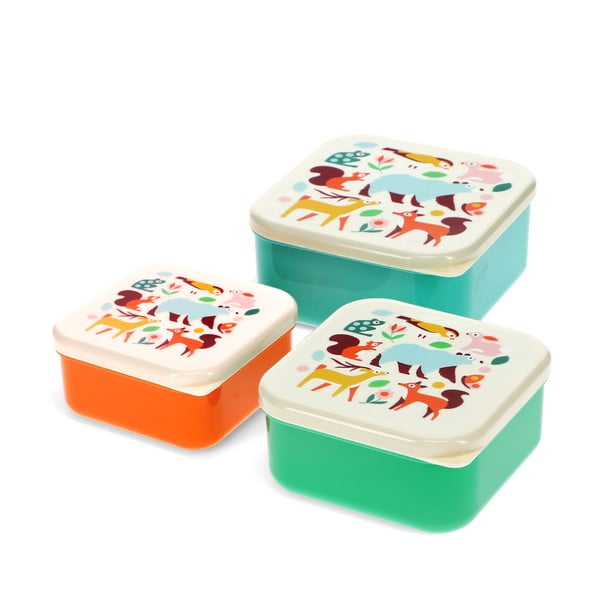 Bērnu pusdienu kārba (3 gab.) Woodland – Rex London-image-2