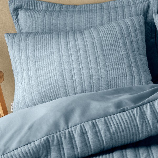 Zila divguļamā gultas veļa 200x200 cm Tamba Stripe – Pineapple Elephant-image-1