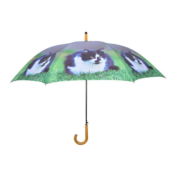 Tumši zils lietussargs ar kaķiem Esschert Design, ⌀ 120 cm