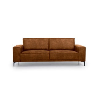 Konjaka brūns mākslīgās ādas dīvāns Scandic Copenhagen, 224 cm