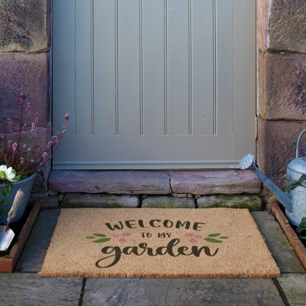 Kokosšķiedras kājslauķis 60x90 cm Welcome to My Garden – Artsy Doormats-image-3
