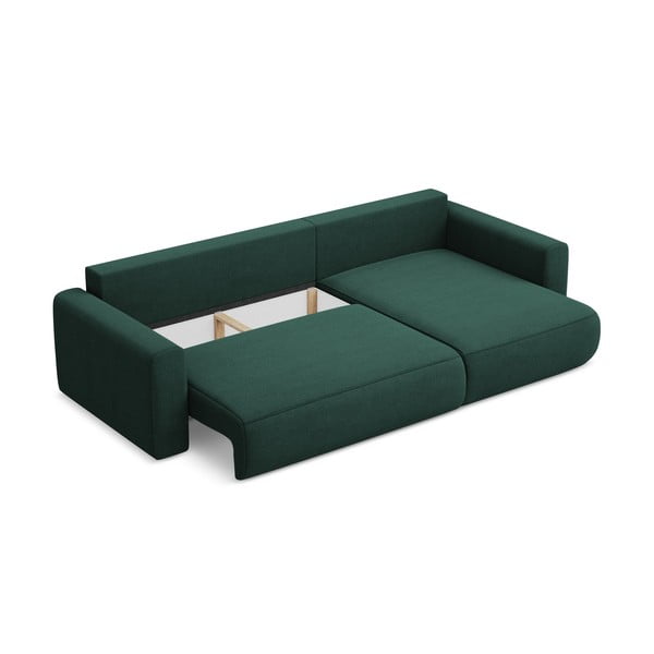 Zaļš salokāms/ar uzglabāšanas vietu stūra dīvāns (ar labo stūri/ar zvilni) Kapua – Makamii-image-3