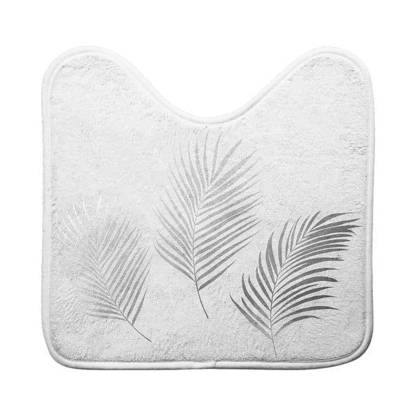 Balts/sudraba krāsas vannas istabas paklājiņš tualetei 45x45 cm Orbella – douceur d'intérieur