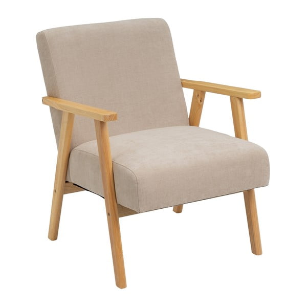 Bēšs atpūtas krēsls no šenila auduma Vintage – Casa Selección