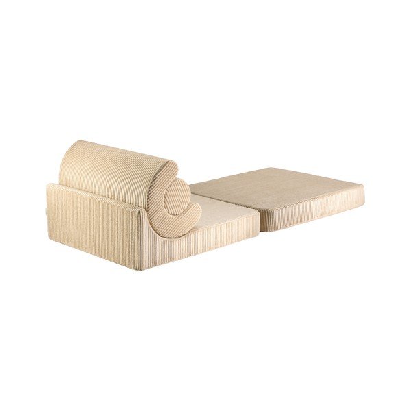 Gaiši brūns velveta bērnu atpūtas krēsls Flipster – Wigiwama-image-2