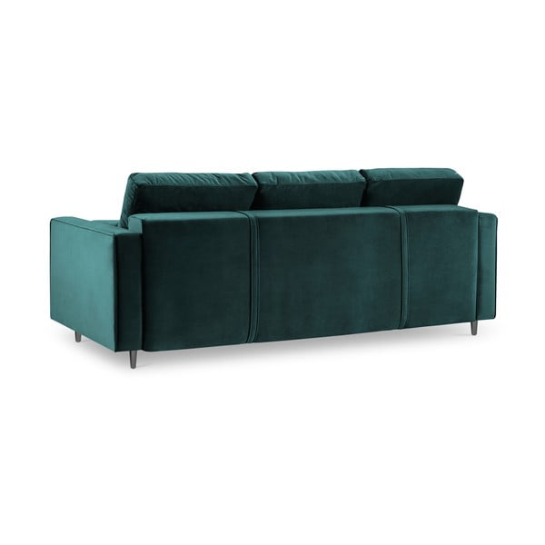 Zilganzaļš izvelkamais dīvāns ar veļas kasti Milo Casa Santo-image-4