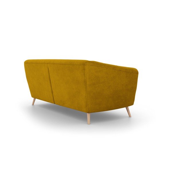 Dzeltens samta dīvāns Interieurs 86 Étoile, 210 cm-image-3