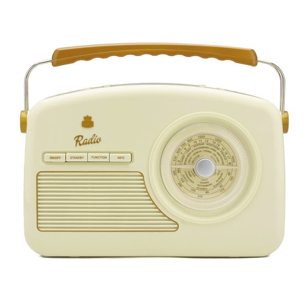 Krēmkrāsas radio GPO Rydell Nostalgic Dab Radio Cream
