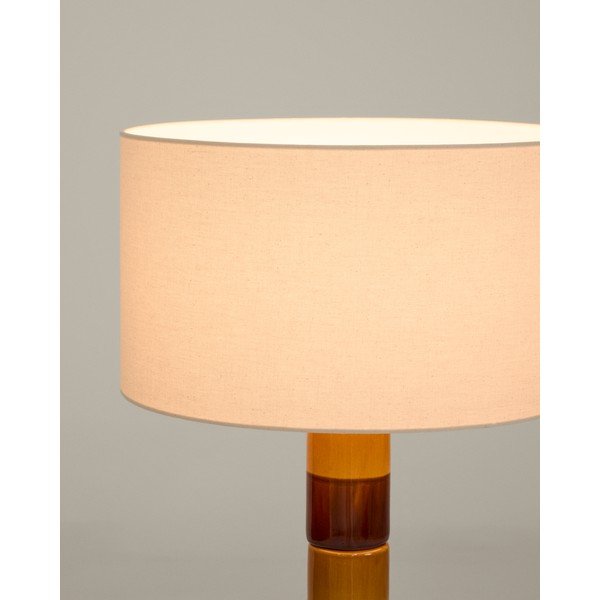 Stāvlampa ar auduma abažūru (augstums 146 cm) Mavran – Kave Home-image-3