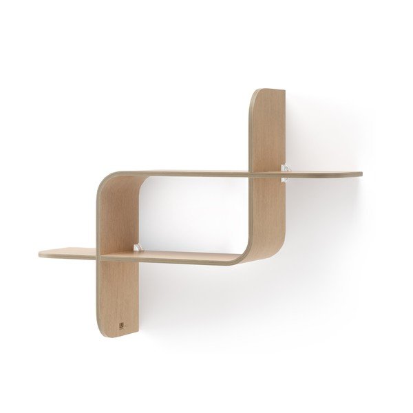 Dabīga toņa divstāvu plaukts no gumijkoka Montage – Umbra-image-2