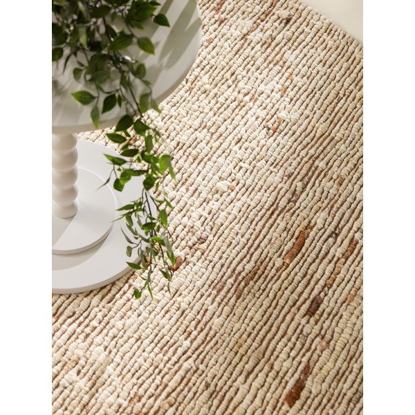 Bēšs ar rokām darināts vilnas apaļš paklājs ø 200 cm Bexley Woolwich – Ted Baker-image-3