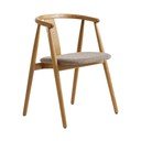 Bēšs/dabīga toņa pusdienu krēsls Relate – Unique Furniture