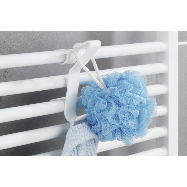 Balti plastmasas piekarināmi āķi (3 gab.) – Maximex-image-1