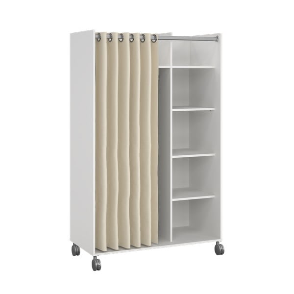 Balts/bēšs drēbju skapis 100x160 cm Kit – Tvilum-image-4