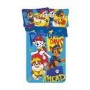 Zila kokvilnas bērnu gultas veļa 100x135 cm Paw Patrol "Pawsome days ahead" – Jerry Fabrics