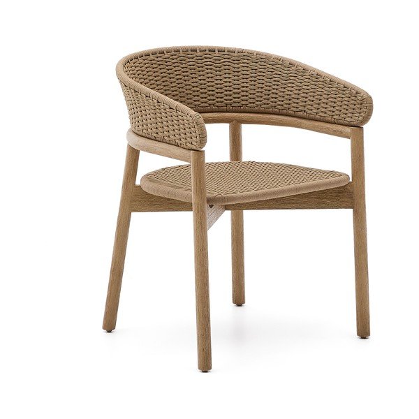 Dabīga toņa masīvkoka dārza krēsls Arinella – Kave Home