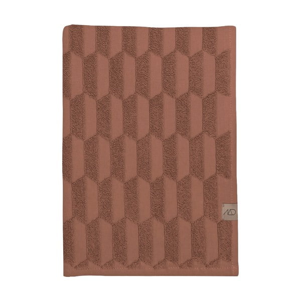 Brūns kokvilnas dvielis 50x95 cm Geo – Mette Ditmer Denmark