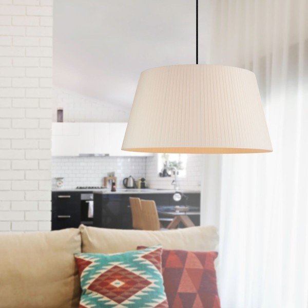 Krēmkrāsas griestu lampa Sotto Luce KAMI, Ø 54 cm-image-1