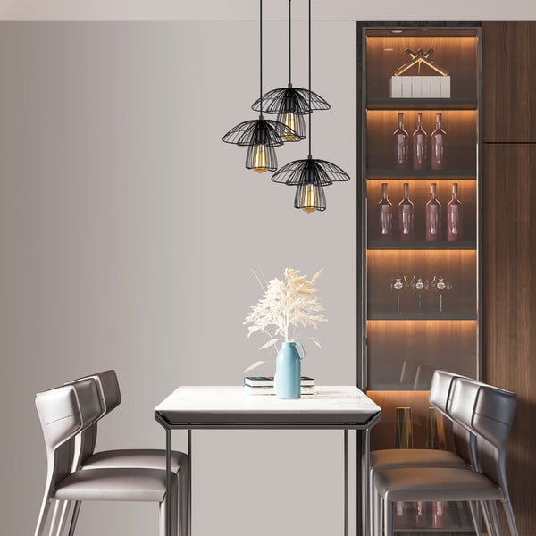 Melna piekarama lampa Squid Lighting Root, augstums 117 cm-image-2