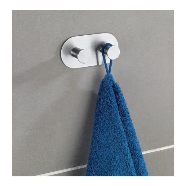 Pašturošs sienas āķis sudraba krāsā Wenko Cona Duo Double-image-3