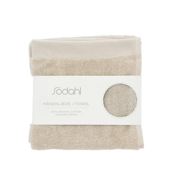 Bēšs frotē kokvilnas dvielis 40x60 cm Comfort – Södahl-image-3