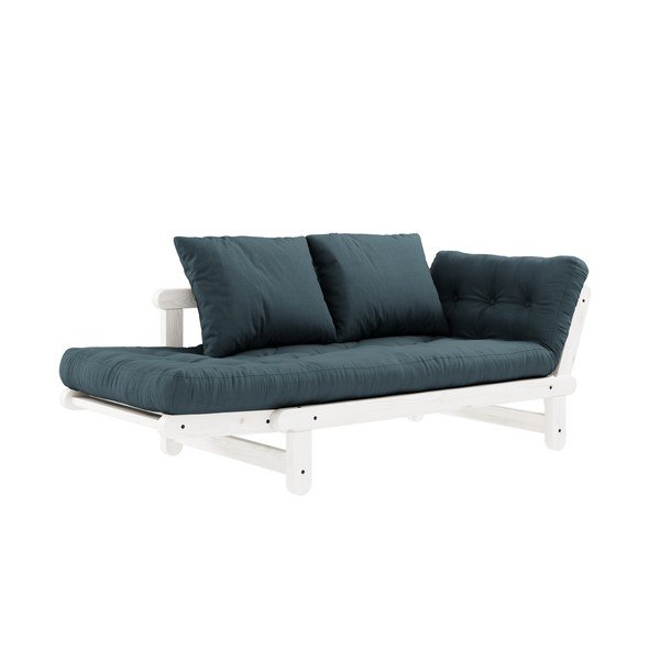 Izvelkamais dīvāns Karup Design Beat White/Petroleum-image-3