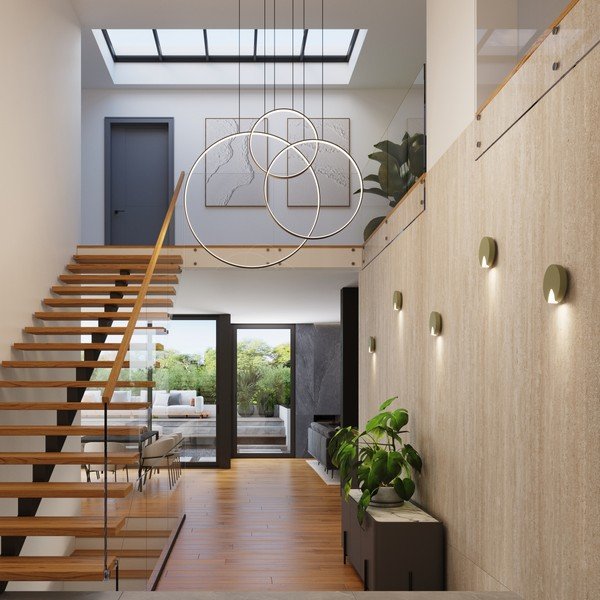 Melna alumīnija LED piekaramā lampa RIO – Thoro-image-3