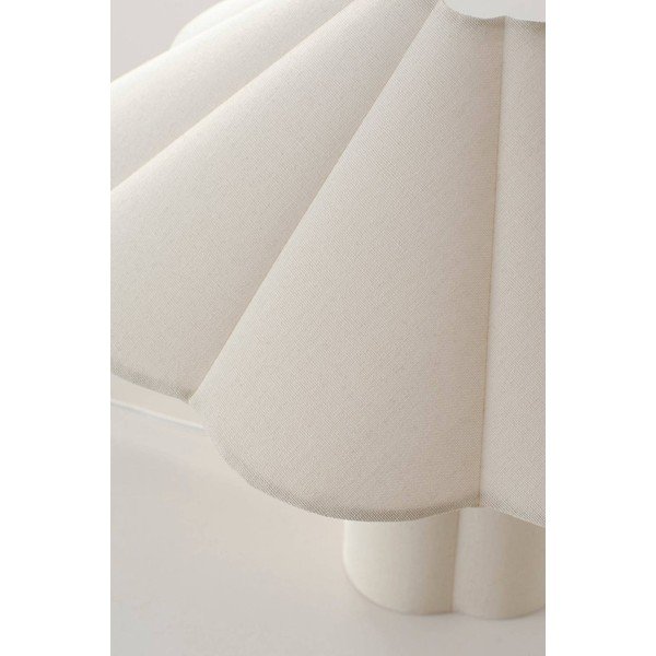 Krēmkrāsas lina galda lampa (augstums 38 cm) Gerd – Jotex-image-4
