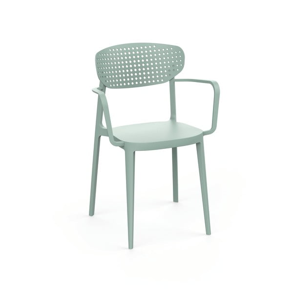 Gaiši zaļš plastmasas dārza krēsls Aire – Rojaplast