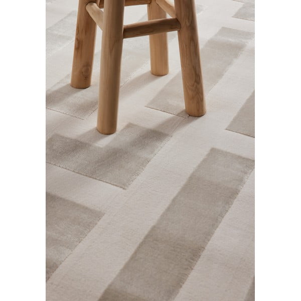 Pelēks/krēmkrāsas paklājs 120x170 cm Perles Onyx – Elle Decoration-image-4