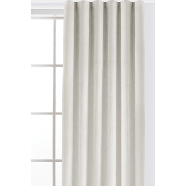 Krēmkrāsas samta daļēji gaismu necaurlaidīgs aizkars 400x250 cm Velto – Filumi-image-2