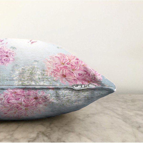 Zila spilvendrāna ar kokvilnas maisījumu Minimalist Cushion Covers Peony, 55 x 55 cm-image-1
