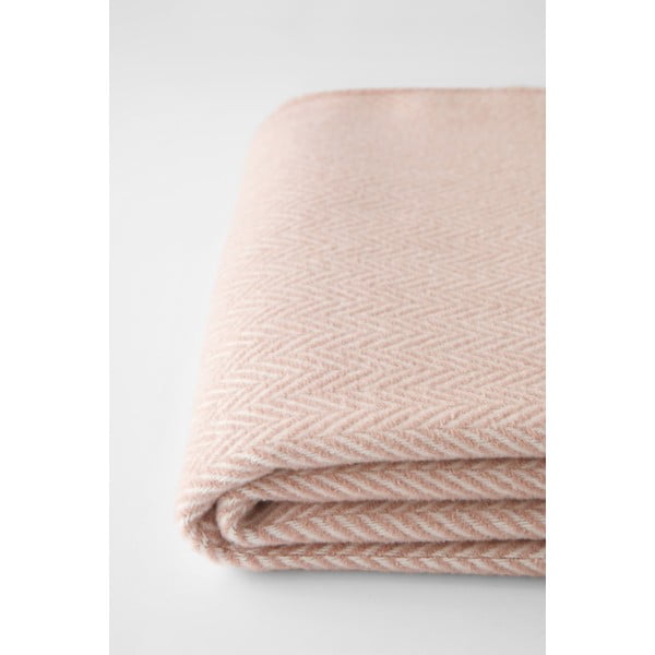 Rozā pleds ar kokvilnu Euromant Skyline, 140 x 180 cm-image-1