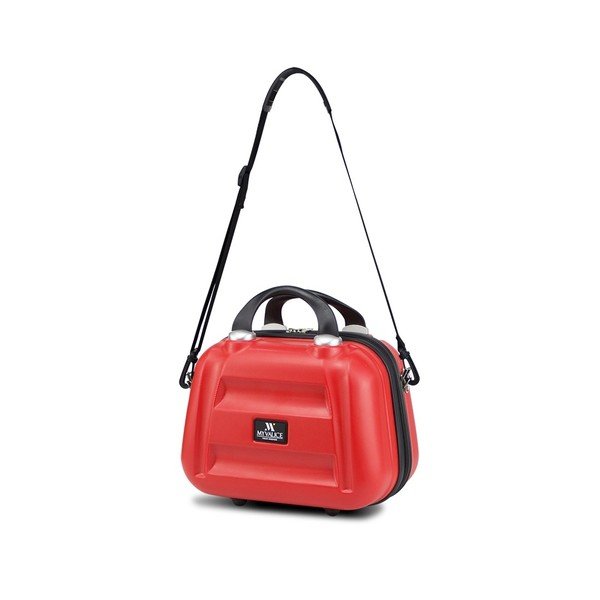 Sarkans sieviešu ceļojumu koferis My Valice SMART BAG LASSO Make Up & Hand Suitcase-image-1