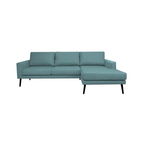 Zils stūra dīvāns Windsor & Co. Rigel, labais stūris