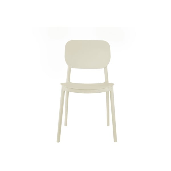 Krēmkrāsas plastmasas pusdienu krēsls Cheer – Leitmotiv-image-1