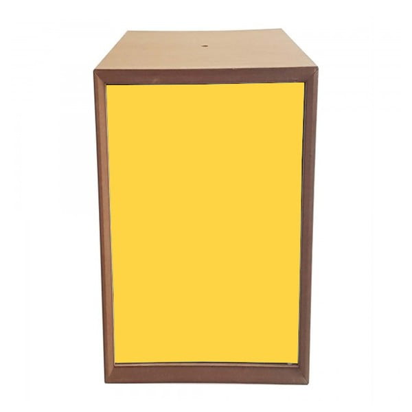 Plaukts ar dzeltenām durvīm Ragaba PIXEL, 40 x 80 cm