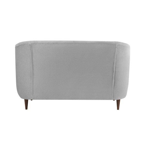 Pelēks samta dīvāns Kooko Home Glam, 125 cm-image-2