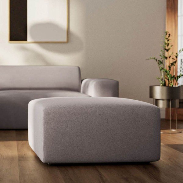 Pelēks samta kāju soliņš Villet – Rodier-image-3