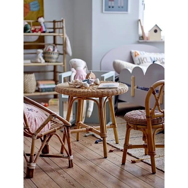 Apaļš rotangpalmas bērnu galds ø 53 cm Hortense – Bloomingville Mini-image-4
