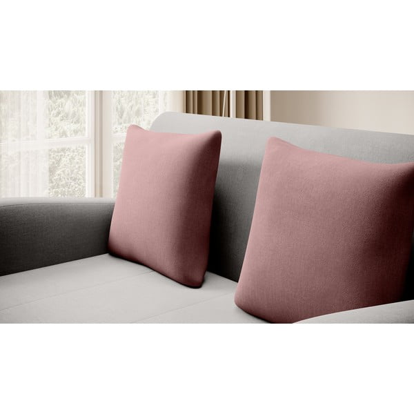 Rozā/gaiši pelēks samta salokāms dīvāns 130 cm Ario – ELTAP-image-4